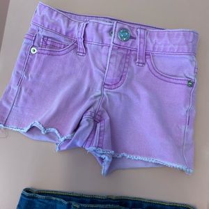 Justice purple shorts